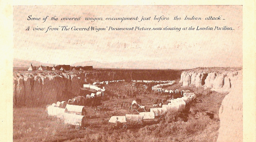 Postcard for The Covered Wagon, 1923